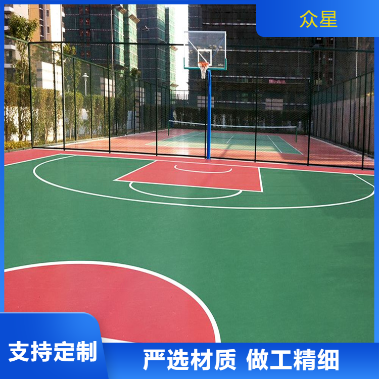 焦作市塑胶篮球场篮球场硅PU - 推荐