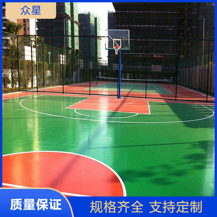 焦作市塑胶篮球场塑胶地坪 - 厂家